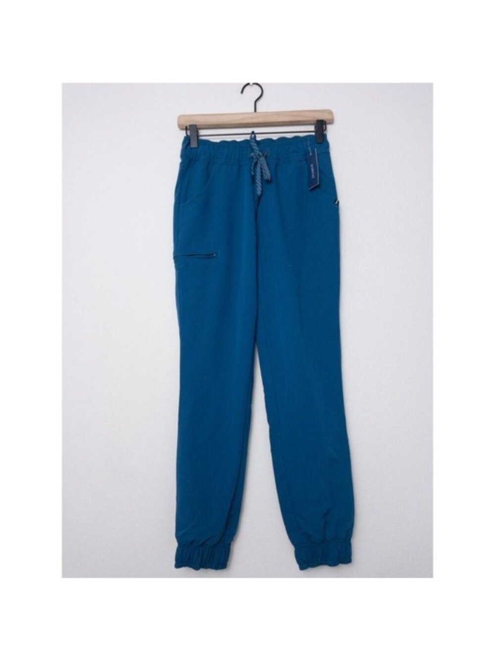 NWT Jaanuu Essential 5-Pocket Jogger XXS Caribbean Blue Scrubs Healthcare Teal